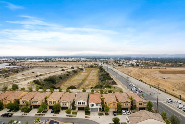 aerial perspective of suburban area