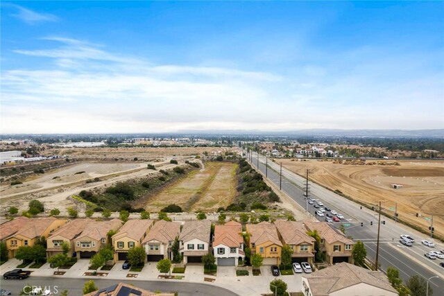 aerial perspective of suburban area