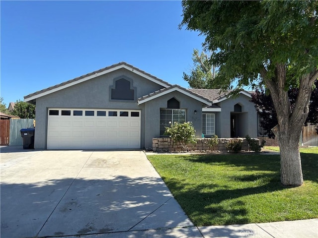 5314 Carlo Ct, Palmdale, CA 93552 - single story home featuring stucco siding, driveway, an attached garage, and a tiled roof