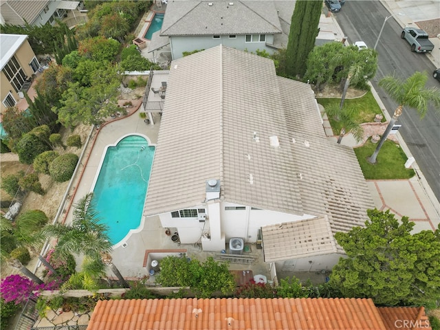 11806 Thunderbird Ave, Porter Ranch, CA 91326 - aerial view of property and surrounding area with a pool area