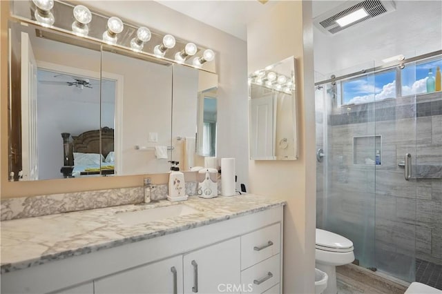 11806 Thunderbird Ave, Porter Ranch, CA 91326 - full bath featuring ensuite bathroom, toilet, vanity, and a shower stall