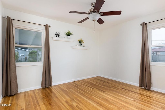 5627 Huddart Ave, Arcadia, CA 91006 - empty room with light wood-type flooring and a ceiling fan