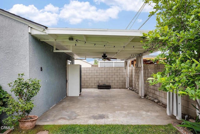 5627 Huddart Ave, Arcadia, CA 91006 - view of patio with ceiling fan