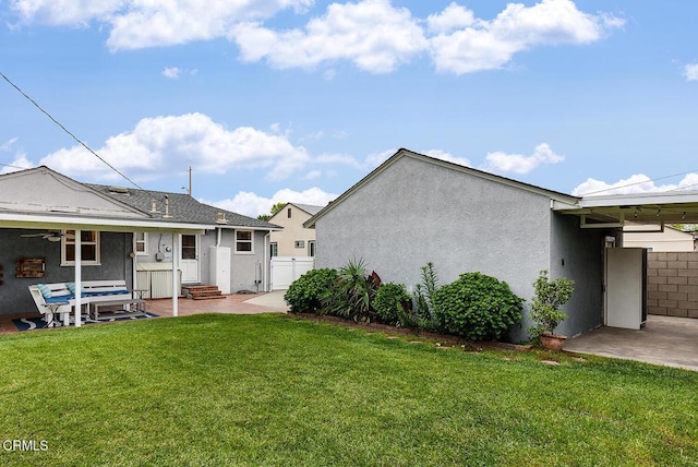 5627 Huddart Ave, Arcadia, CA 91006 - back of property with entry steps, a patio, and stucco siding