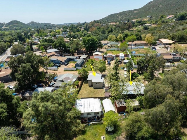 124246 Willowside, Alpine, CA 91901 - aerial overview of property's location featuring a mountainous background and nearby suburban area