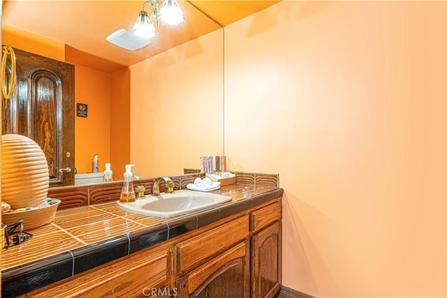 bathroom featuring vanity