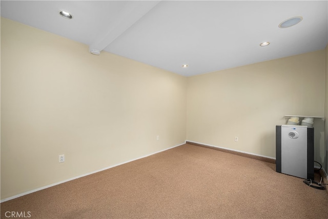 3113 San Anseline Ave, Long Beach, CA 90808 - empty room with carpet flooring, recessed lighting, and baseboards