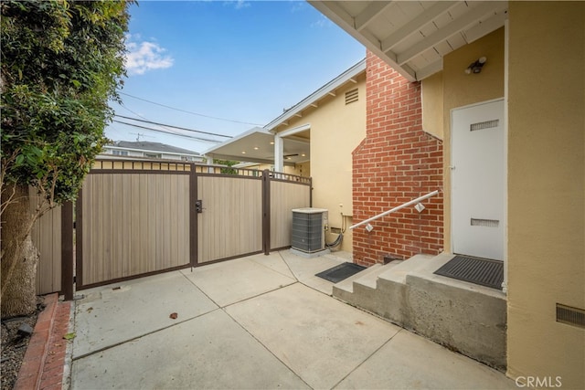 3113 San Anseline Ave, Long Beach, CA 90808 - view of patio with cooling unit and fence