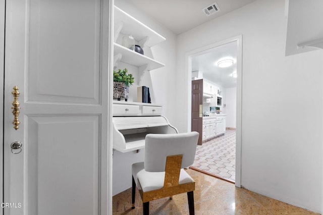 view of home office