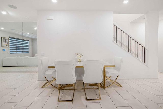 1445 Suwerte Ave Unit 4, Chula Vista, CA 91915 - dining area with recessed lighting and stairs