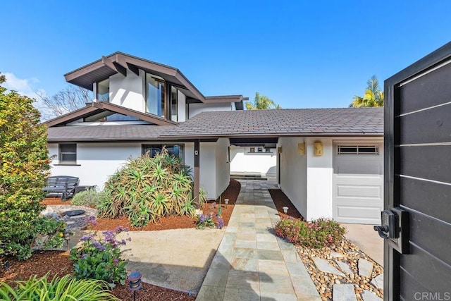 view of front of house with stucco siding