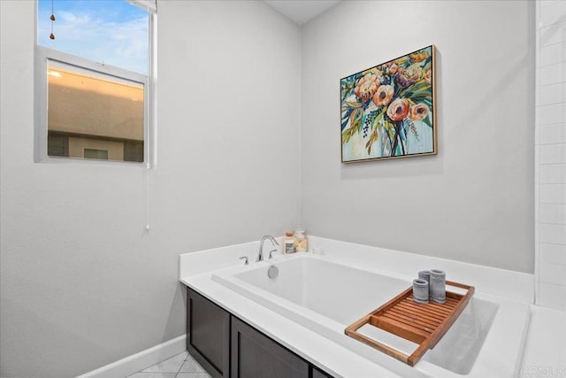 1840 Mint Unit 6, Chula Vista, CA 91915 - bathroom featuring baseboards and a garden tub