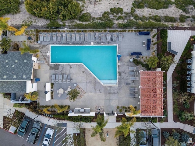 1840 Mint Unit 6, Chula Vista, CA 91915 - bird's eye view of a pool