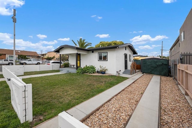 view of front of property with stucco siding