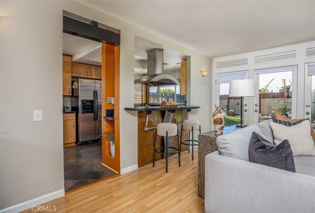 24111 Marathon St, Mission Viejo, CA 92691 - living room with wood finished floors and baseboards