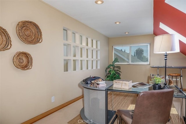 24111 Marathon St, Mission Viejo, CA 92691 - office space with recessed lighting, baseboards, and carpet