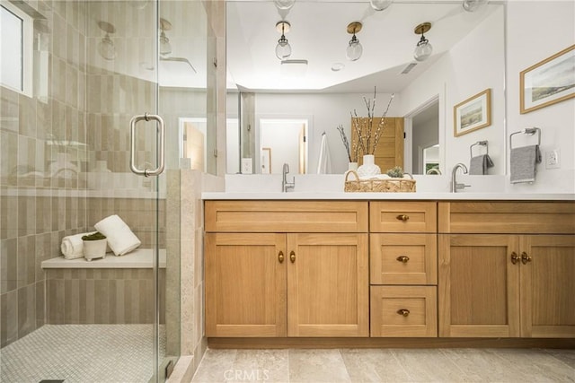2153 Stanbridge Ave, Long Beach, CA 90815 - full bath with double vanity and a stall shower