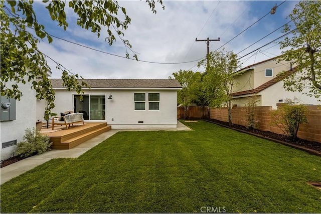 2153 Stanbridge Ave, Long Beach, CA 90815 - rear view of property with stucco siding and a deck