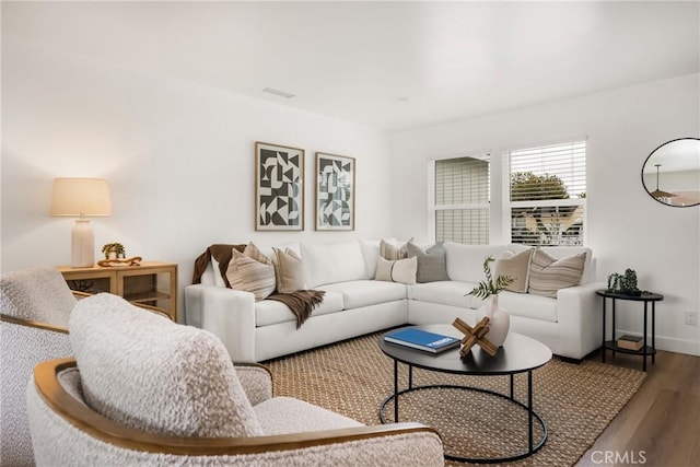 2153 Stanbridge Ave, Long Beach, CA 90815 - living room with wood finished floors and baseboards