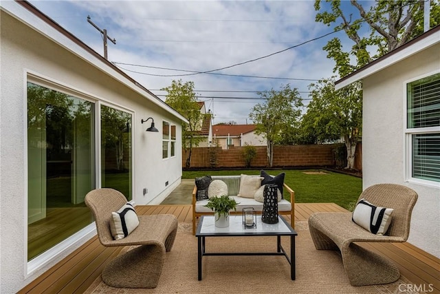 2153 Stanbridge Ave, Long Beach, CA 90815 - view of patio featuring a deck and outdoor lounge area