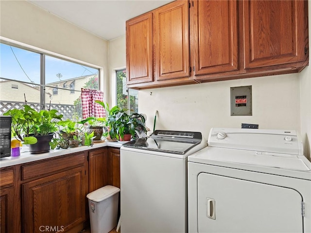 1234 N Ontario St, Burbank, CA 91505 - laundry room with cabinet space and washing machine and dryer