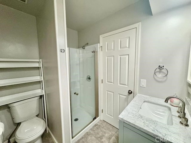 12406 Benson Ave, Chino, CA 91710 - bathroom with a stall shower, toilet, and vanity