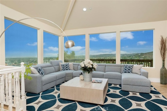 12336 Circula Panorama, North Tustin, CA 92705 - living area featuring healthy amount of natural light and recessed lighting