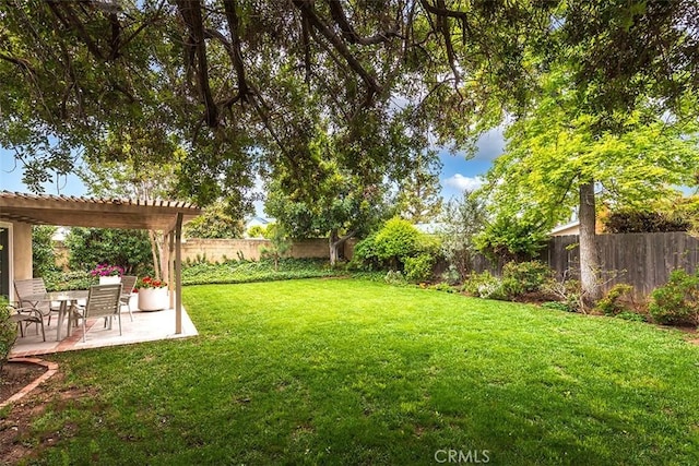 1803 Blue Haven Dr, Rowland Heights, CA 91748 - view of yard featuring a patio area and a pergola