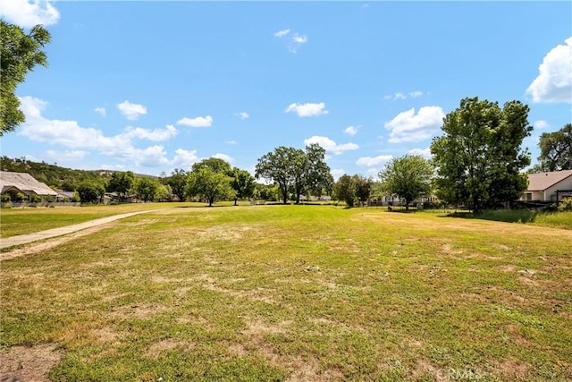 view of community featuring a lawn