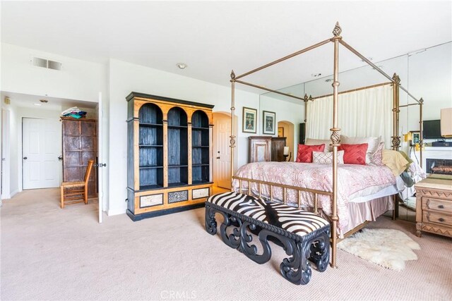 bedroom with carpet flooring