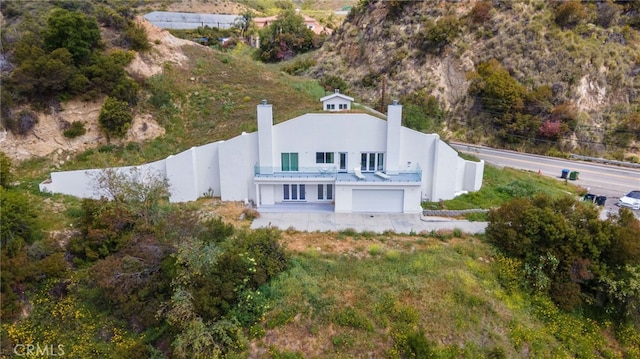 view from above of property