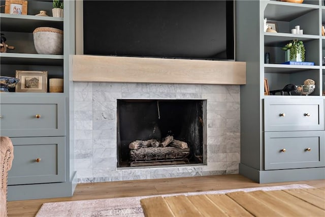 20011 Colgate Cir, Huntington Beach, CA 92646 - detailed view of a fireplace and wood finished floors