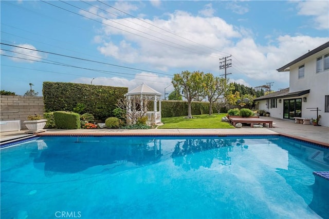 20011 Colgate Cir, Huntington Beach, CA 92646 - view of swimming pool featuring a gazebo and a patio