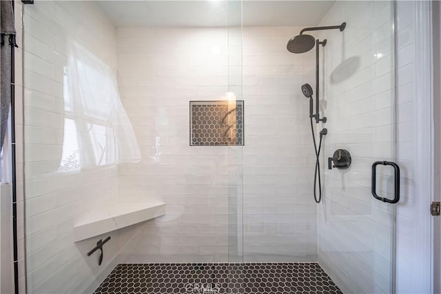 20011 Colgate Cir, Huntington Beach, CA 92646 - bathroom featuring a shower stall, plenty of natural light, and tile patterned flooring