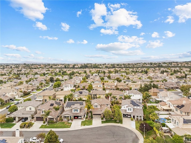 aerial view of residential area