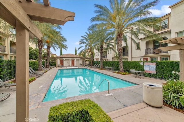 12440 Constellation St, Eastvale, CA 91752 - community pool featuring a patio area