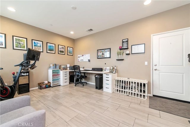 12440 Constellation St, Eastvale, CA 91752 - office with recessed lighting and baseboards