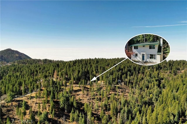 exterior view of a forest view and a mountain view
