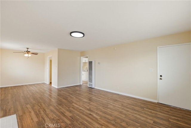 1808 W Palm Dr, West Covina, CA 91790 - spare room with wood finished floors, a ceiling fan, and baseboards