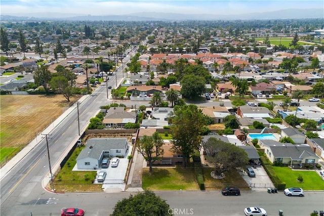 1808 W Palm Dr, West Covina, CA 91790 - aerial view of residential area featuring a mountain backdrop