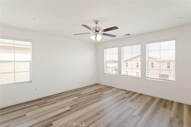 17210 Pioneer Way, San Bernardino, CA 92407 - empty room with light wood-type flooring and a ceiling fan