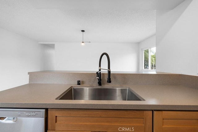 18103 Camino Bello Unit 4, Rowland Heights, CA 91748 - kitchen featuring a sink, dishwasher, and brown cabinetry