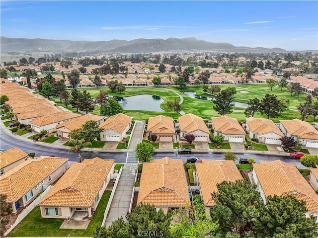 440 Brooklawn Dr, Banning, CA 92220 - aerial view of residential area with a water and mountain view and a local golf course