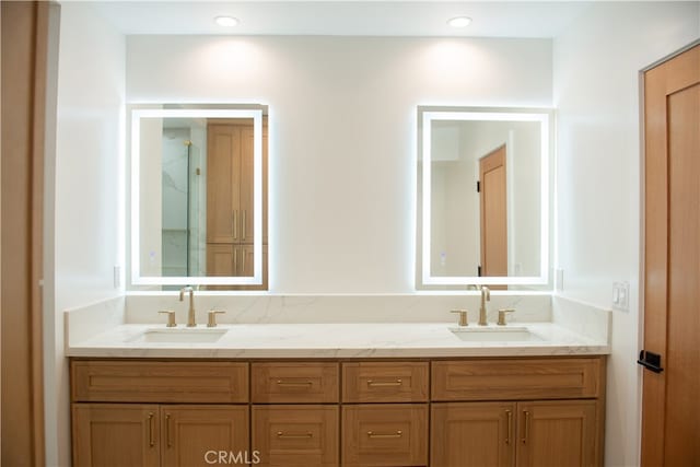 13044 Mindanao Way Unit 3, Marina Del Rey, CA 90292 - full bathroom featuring double vanity and a shower