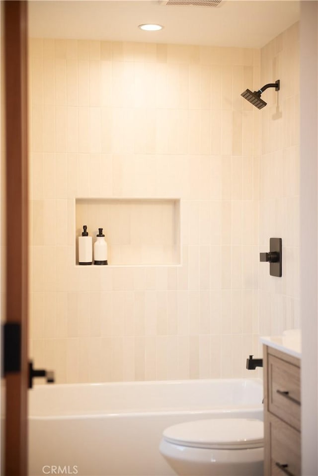 13044 Mindanao Way Unit 3, Marina Del Rey, CA 90292 - full bathroom featuring toilet, vanity, and shower / tub combination