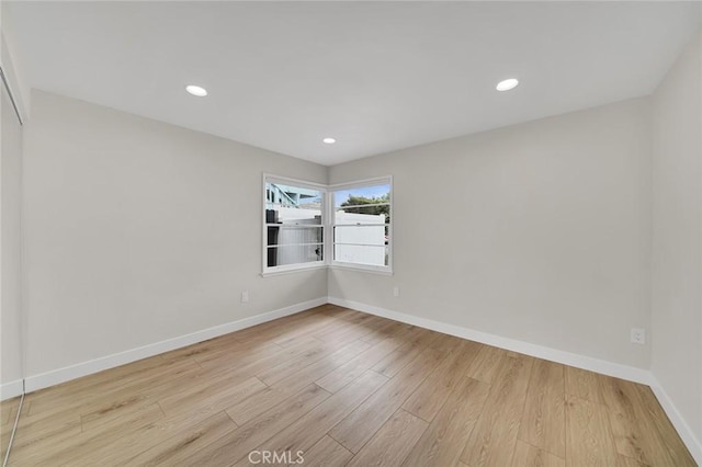 212 La Paloma, San Clemente, CA 92672 - spare room with wood finished floors, baseboards, and recessed lighting