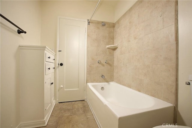 bathroom featuring bathing tub / shower combination