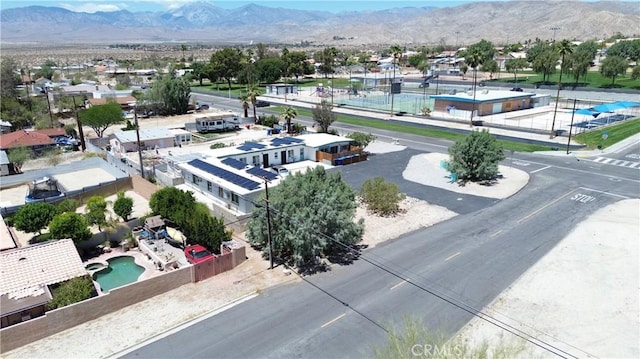 66229 8th St, Desert Hot Springs, CA 92240 - bird's eye view of a mountainous background and a pool