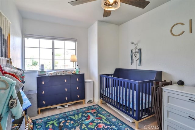 1398 Carissa St, Upland, CA 91784 - bedroom featuring wood finished floors, ceiling fan, and baseboards