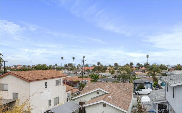 aerial perspective of suburban area